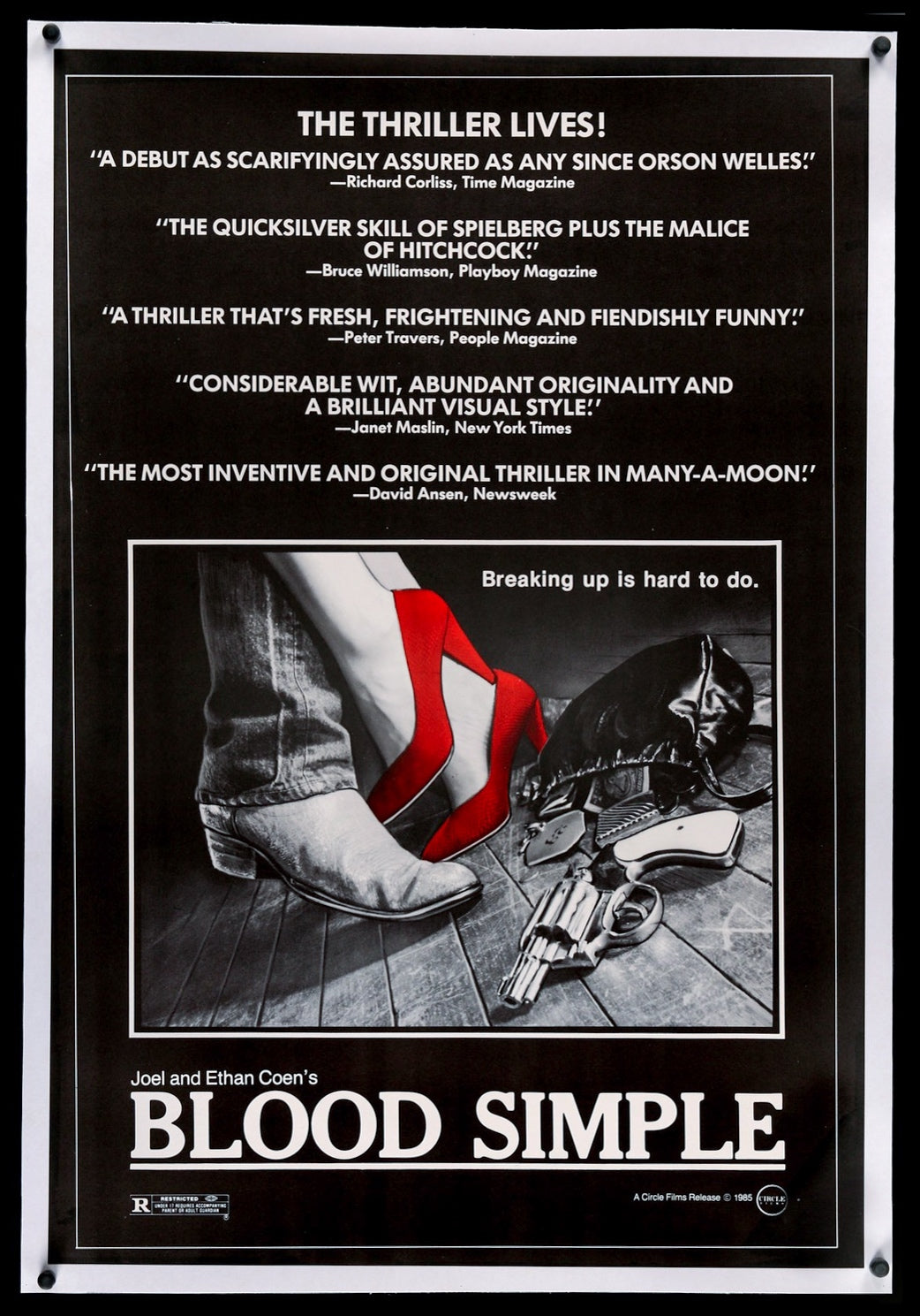 Blood Simple (1984) original movie poster for sale at Original Film Art - Vintage Movie Posters