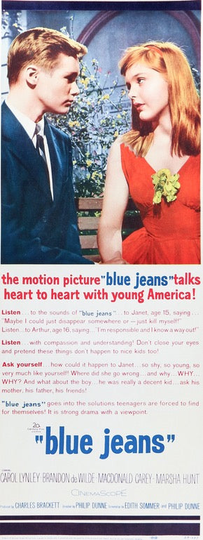Antique Blue Jeans Poster Great Patina Denim Old New York Play  Advertisement