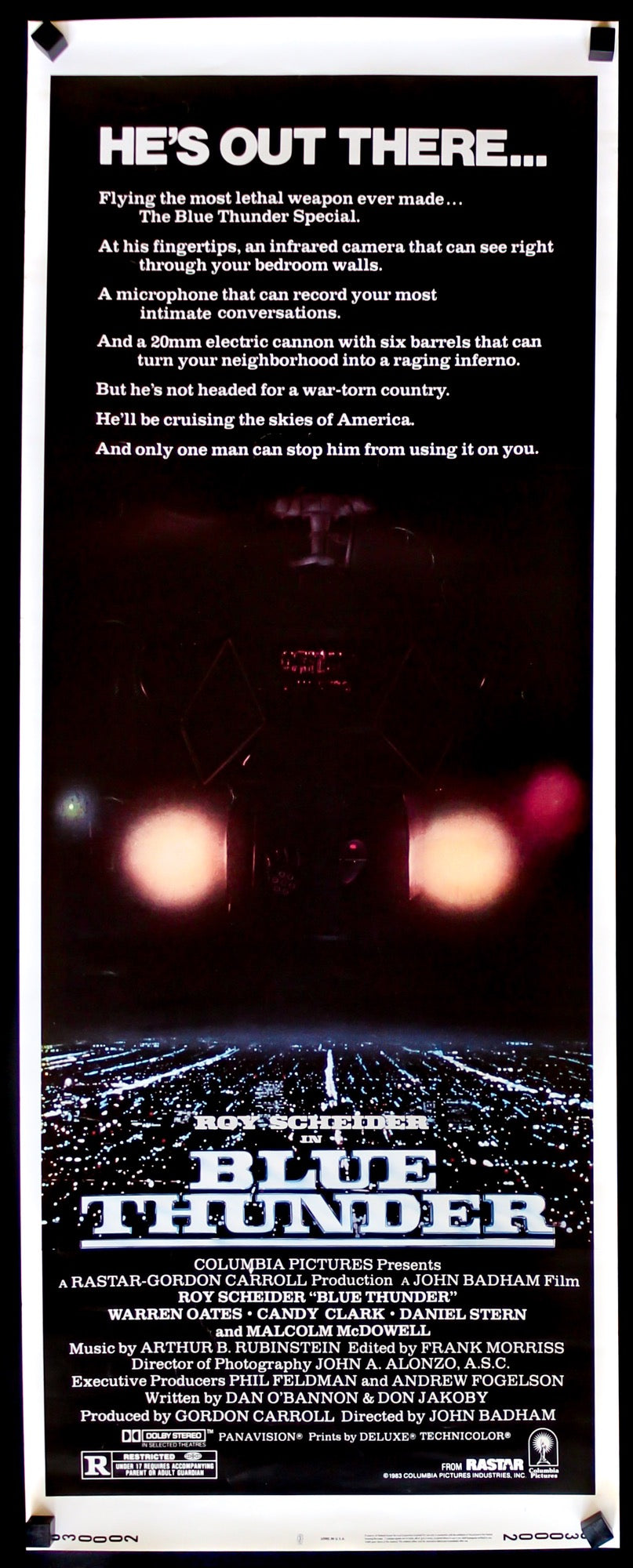 Blue Thunder (1983) original movie poster for sale at Original Film Art - Vintage Movie Posters