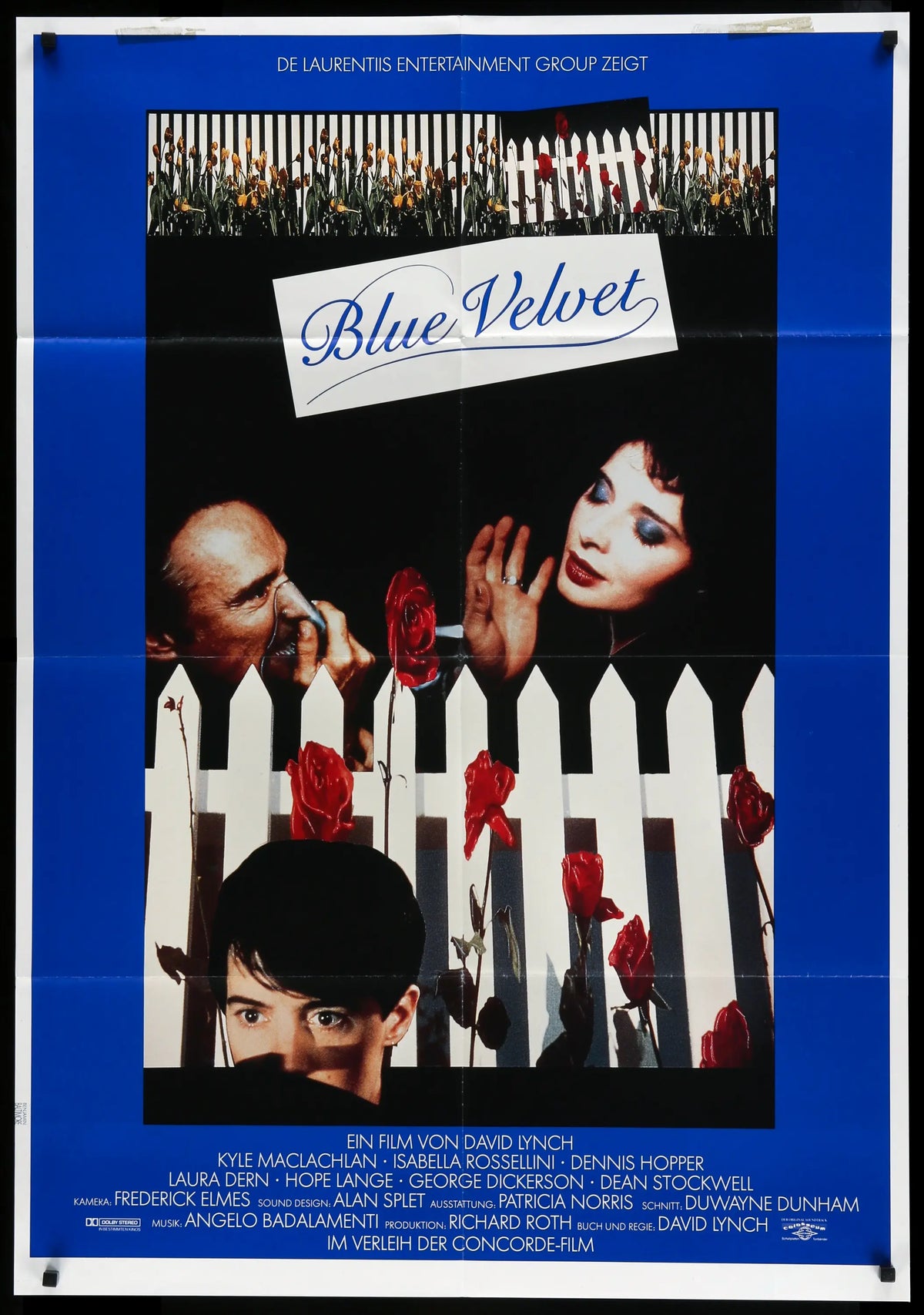 Blue Velvet (1986) original movie poster for sale at Original Film Art