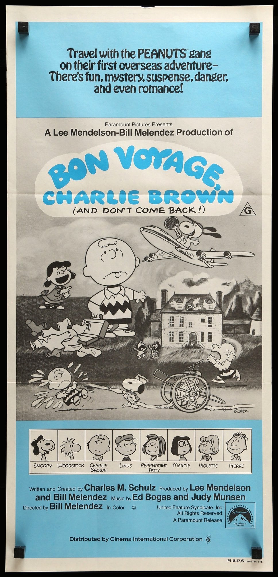 Bon Voyage, Charlie Brown (And Don&#39;t Come Back!) (1980) original movie poster for sale at Original Film Art - Vintage Movie Posters