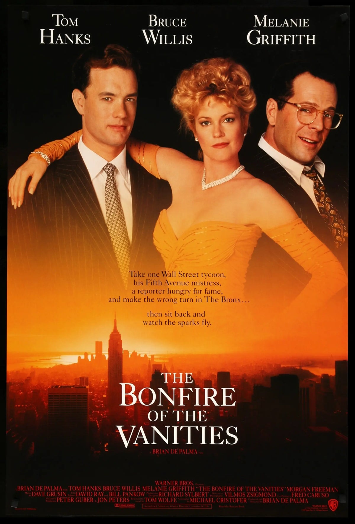 Bonfire of the Vanities (1990) original movie poster for sale at Original Film Art - Vintage Movie Posters