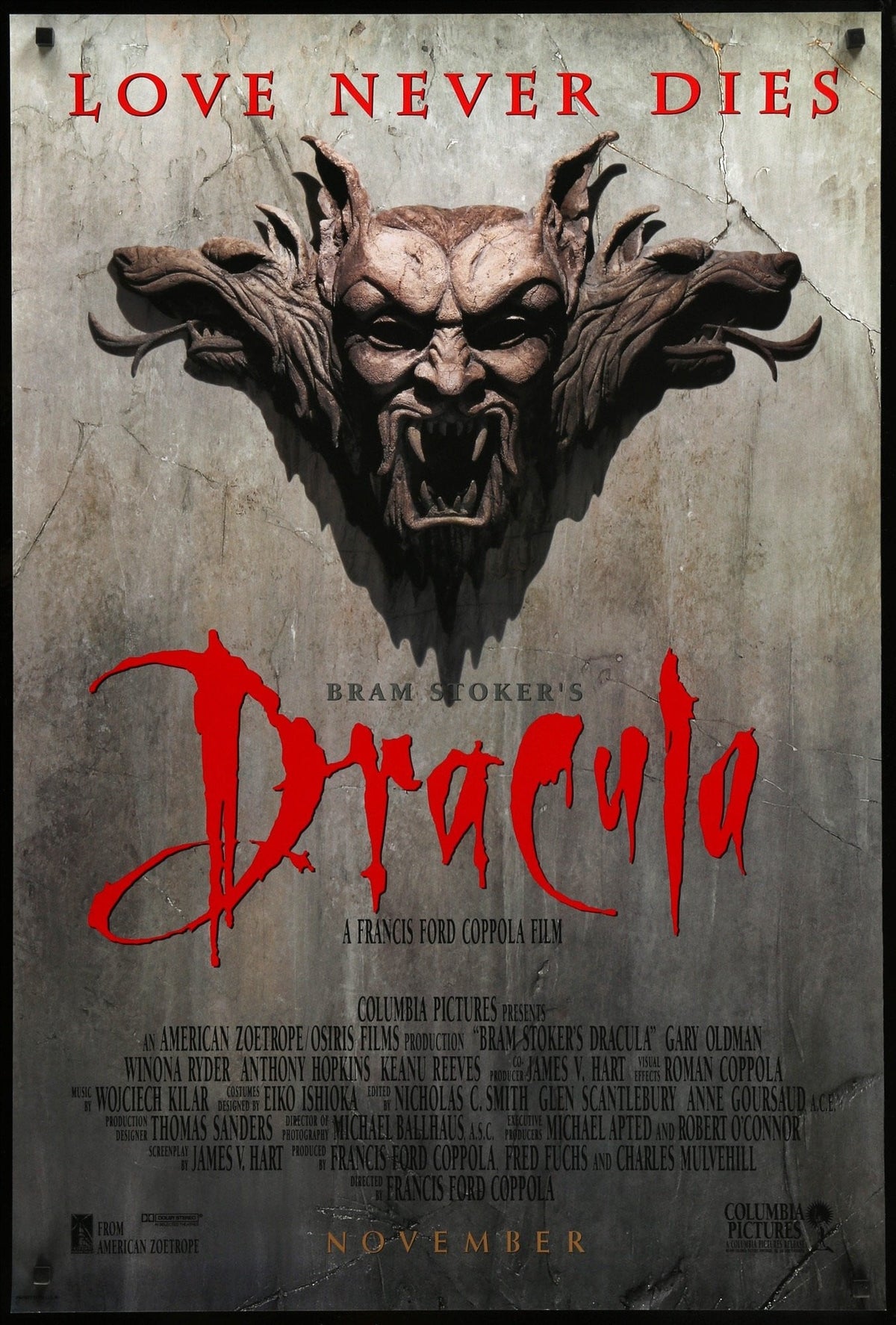 Bram Stoker&#39;s Dracula (1992) original movie poster for sale at Original Film Art - Vintage Movie Posters