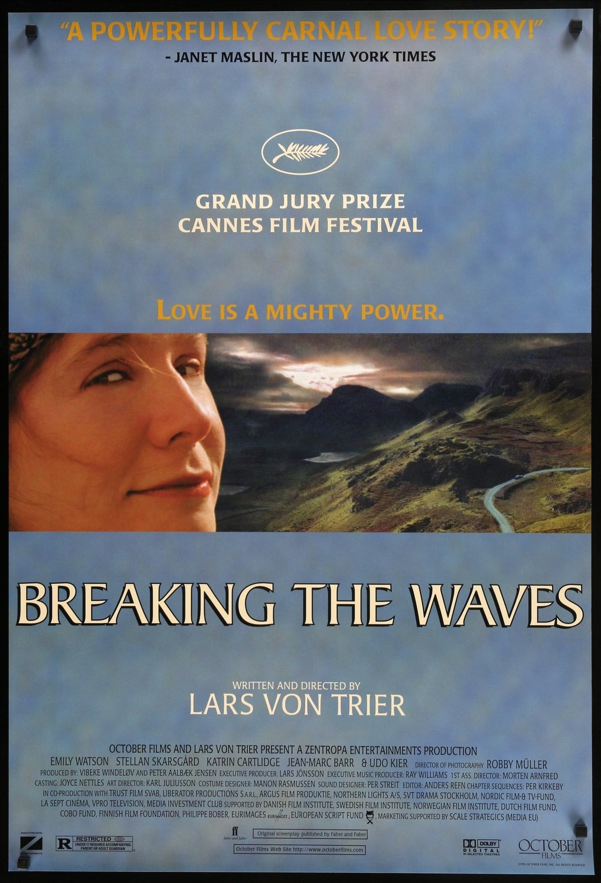 Breaking the Waves (1996) original movie poster for sale at Original Film Art - Vintage Movie Posters