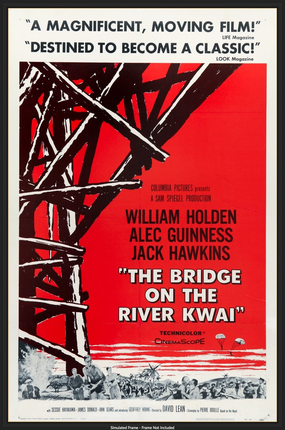 Bridge on the River Kwai (1958) original movie poster for sale at Original Film Art - Vintage Movie Posters