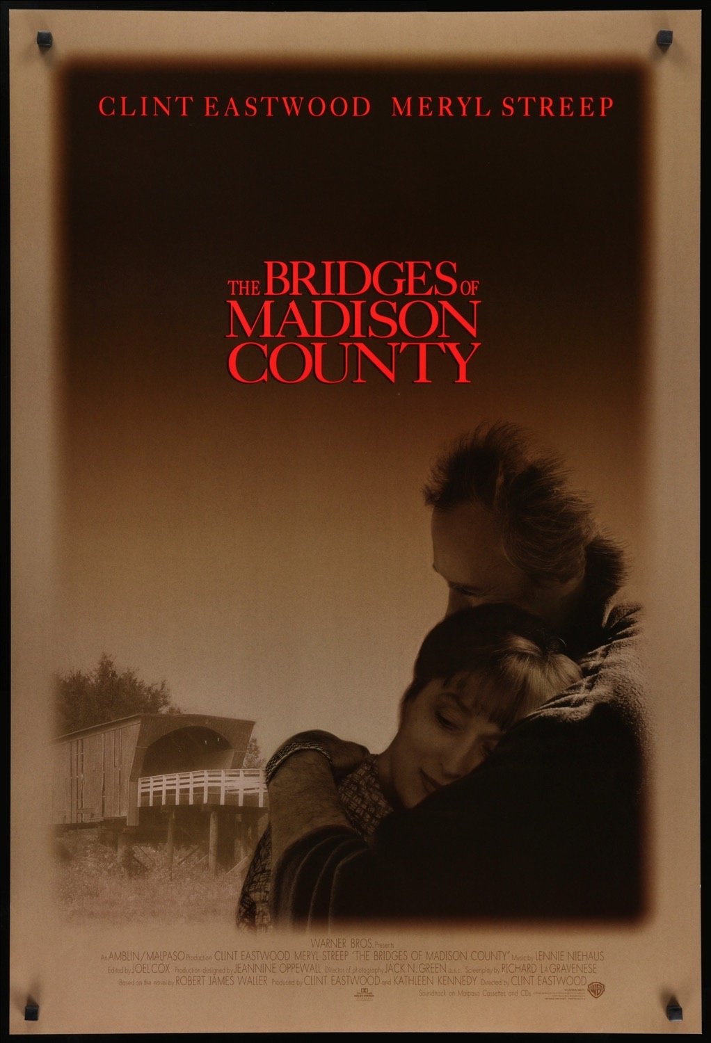 Bridges of Madison County (1995) original movie poster for sale at Original Film Art - Vintage Movie Posters