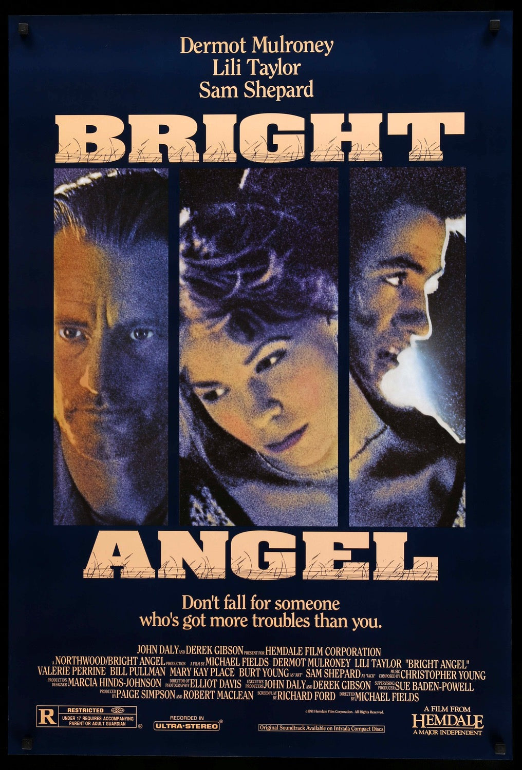 Bright Angel (1990) original movie poster for sale at Original Film Art - Vintage Movie Posters