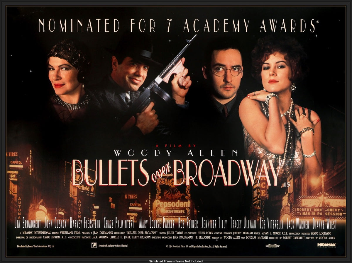 Bullets Over Broadway (1994) original movie poster for sale at Original Film Art - Vintage Movie Posters