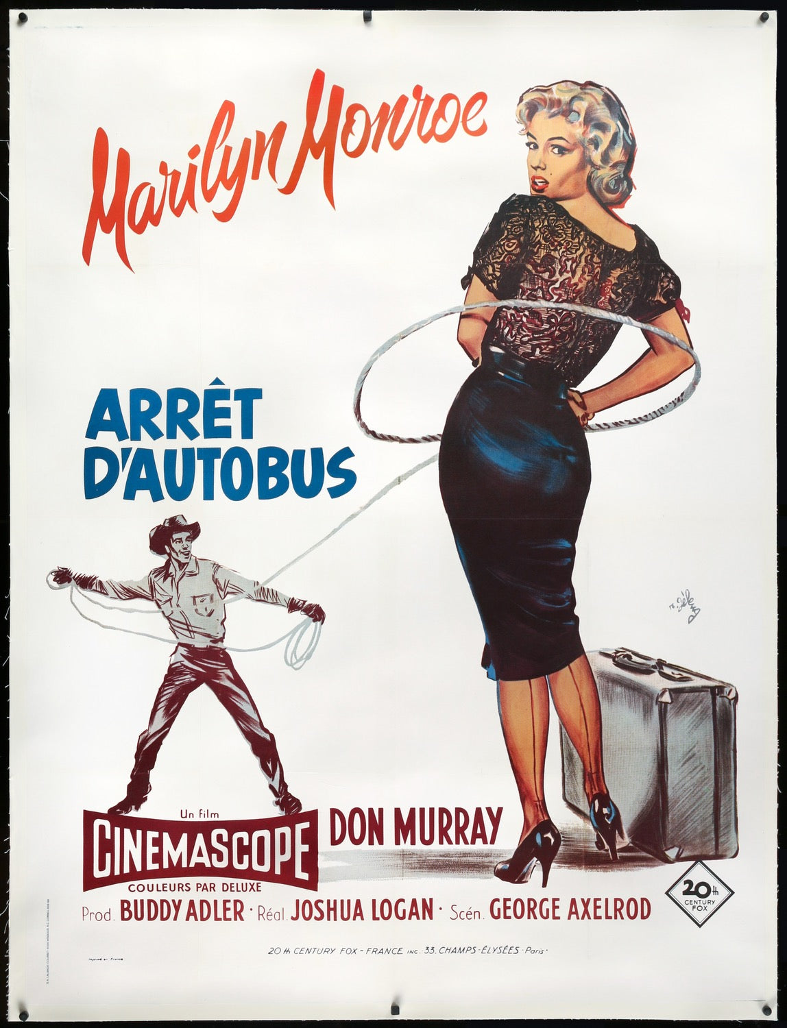 Bus Stop (1956) original movie poster for sale at Original Film Art - Vintage Movie Posters