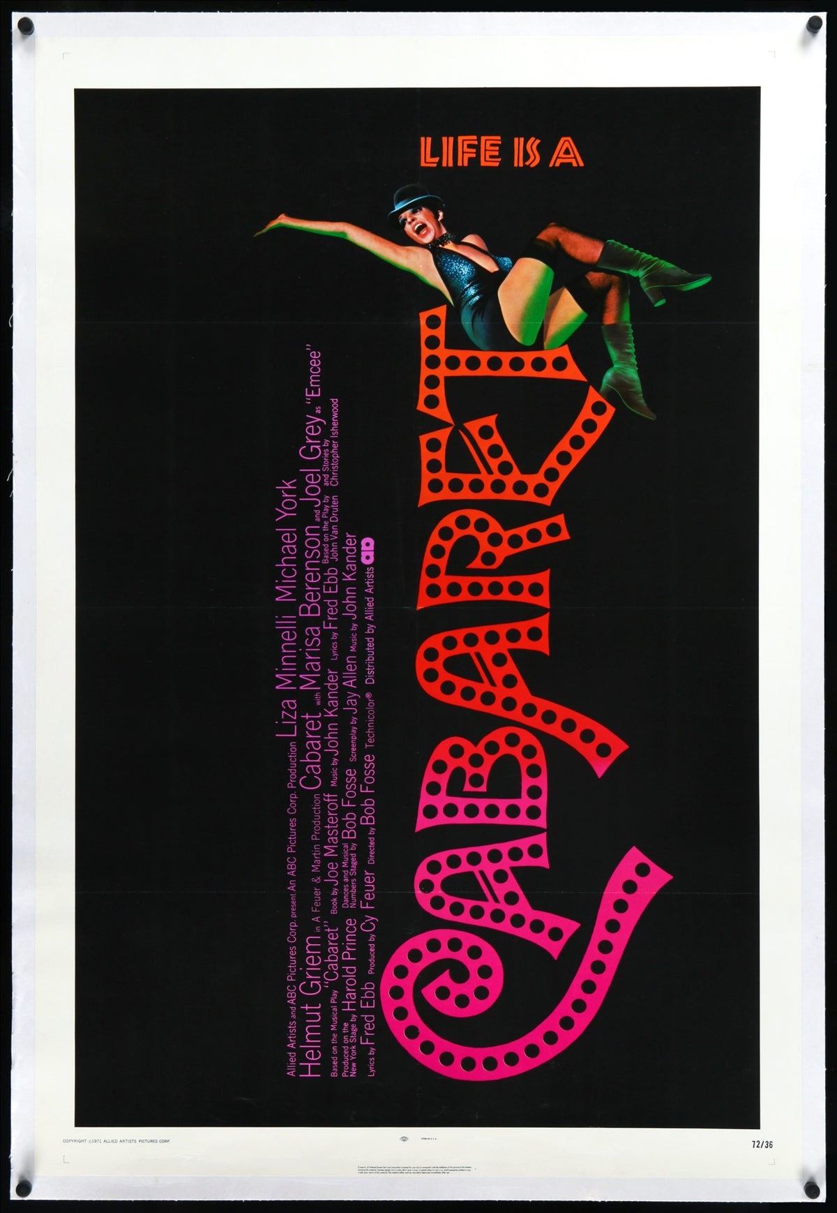 Cabaret (1972) original movie poster for sale at Original Film Art