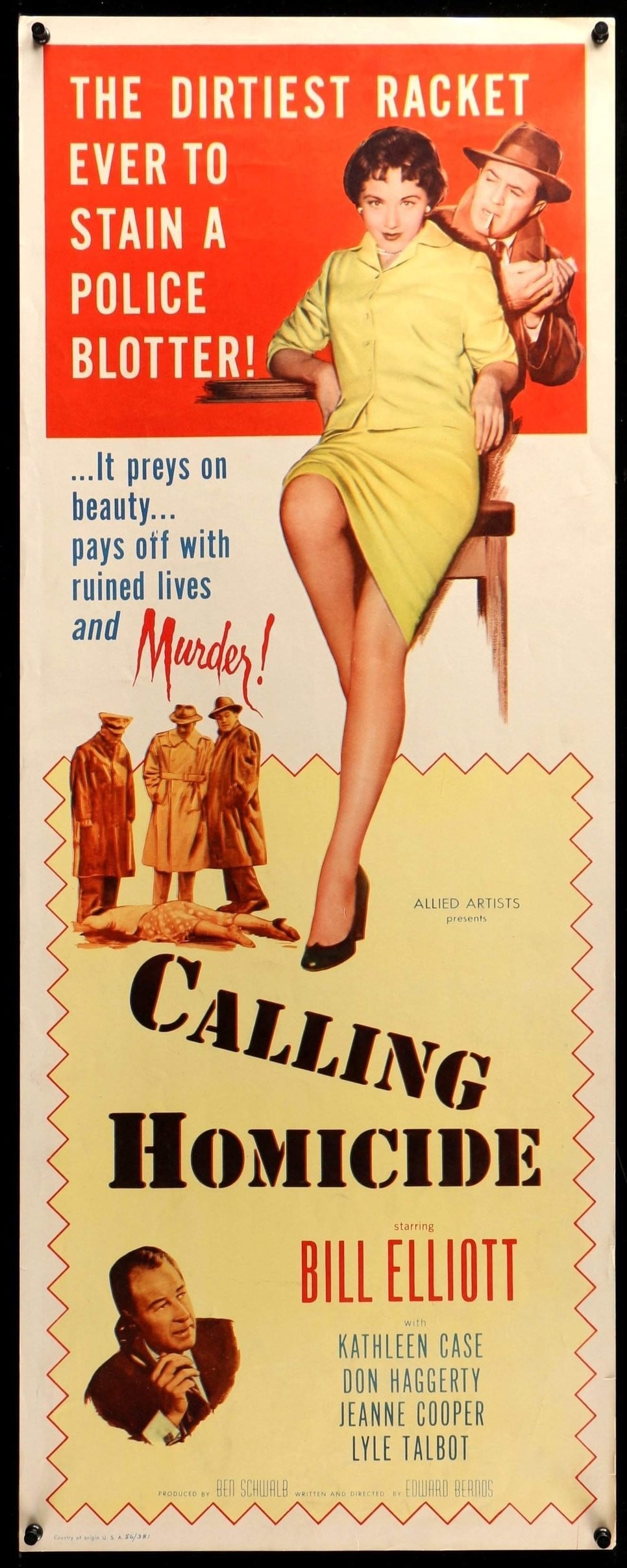 Calling Homicide (1956) original movie poster for sale at Original Film Art - Vintage Movie Posters