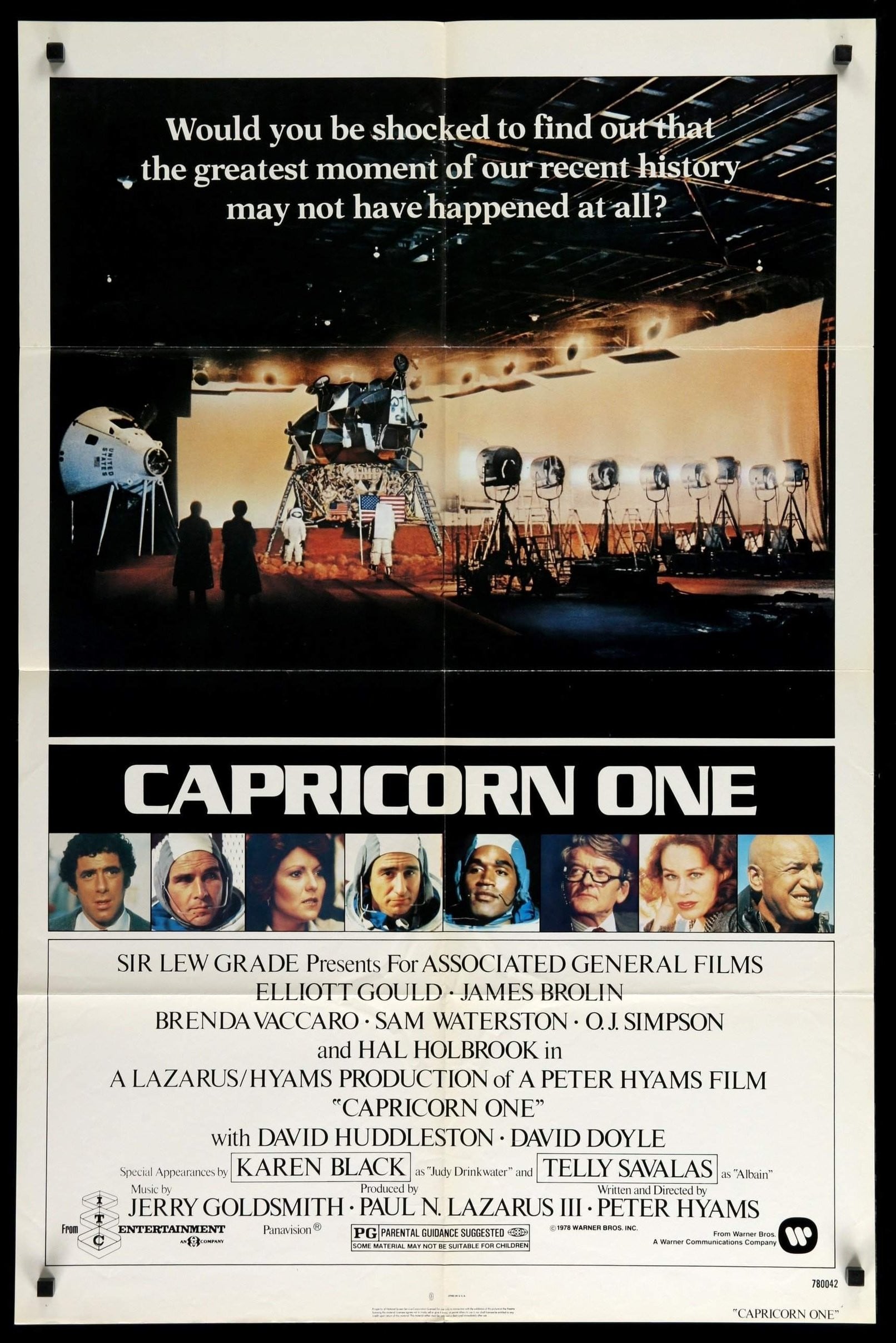 「カプリコン1」US映画ポスター 1978年インサートサイズ ◇Q4013/【超入手困難】洋画ポスター/『カプリコン・1(ワン コレクション