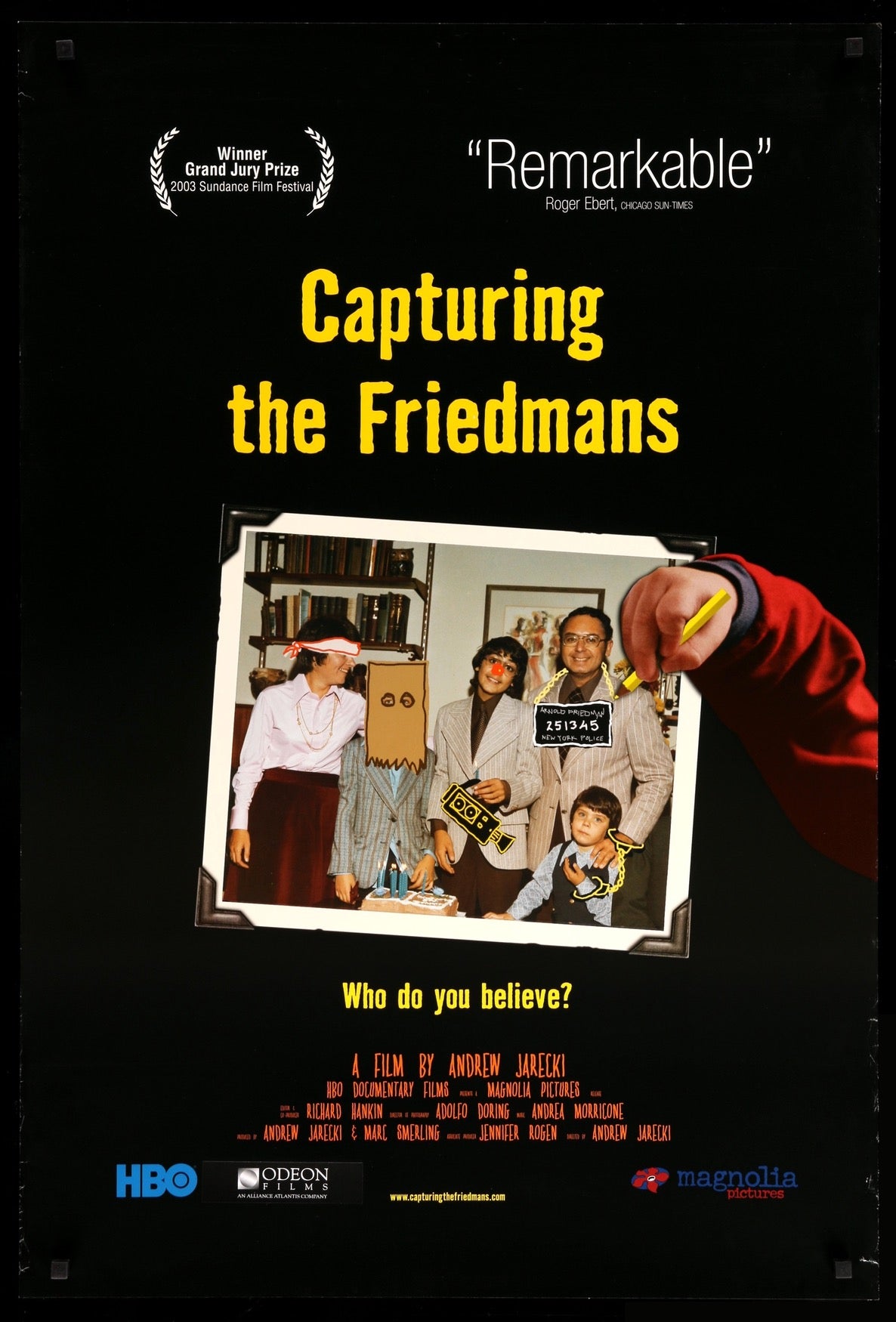 Capturing the Friedmans (2003) original movie poster for sale at Original Film Art
