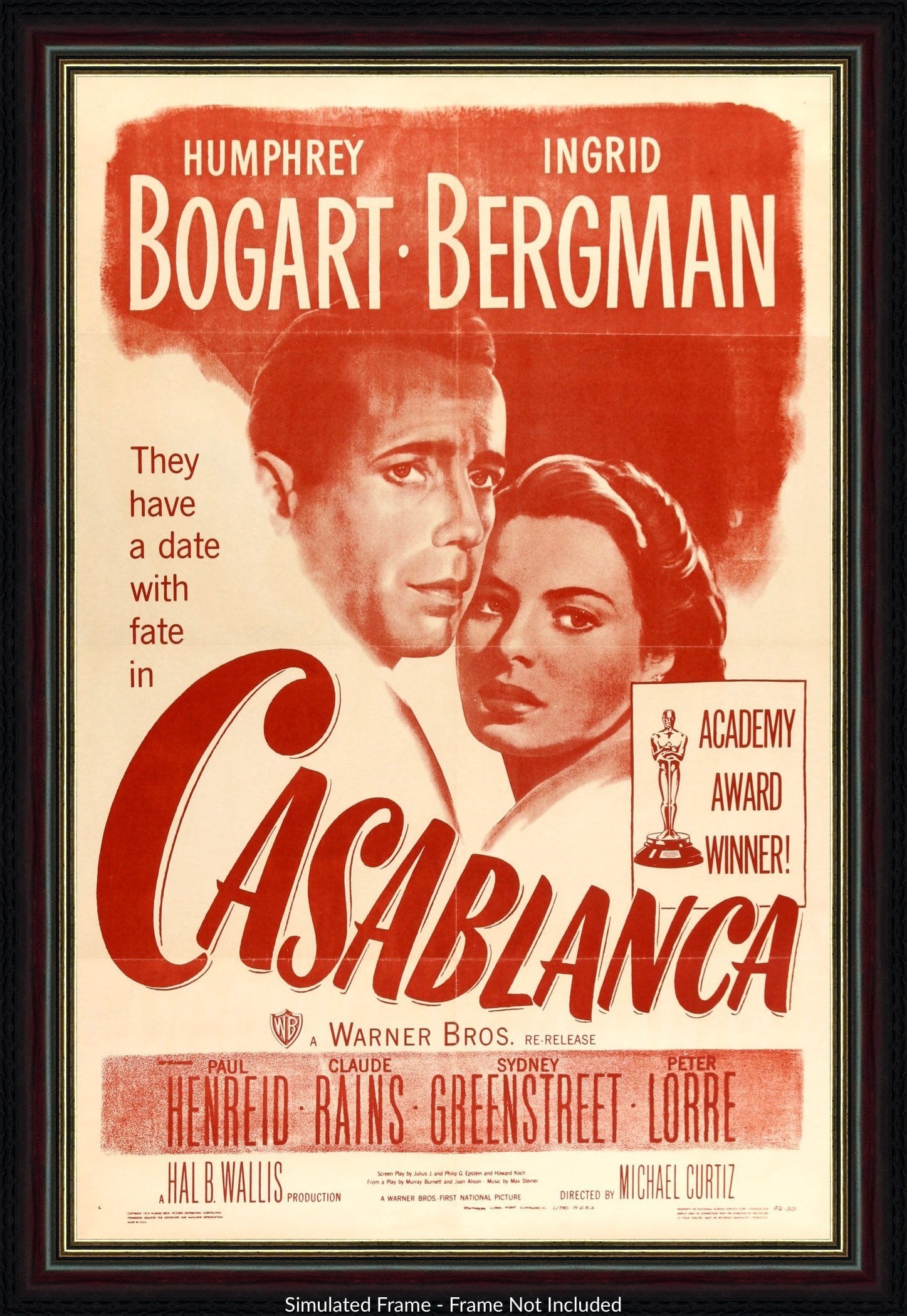 Casablanca Original One-Sheet Movie - Original Film Art - Movie Posters