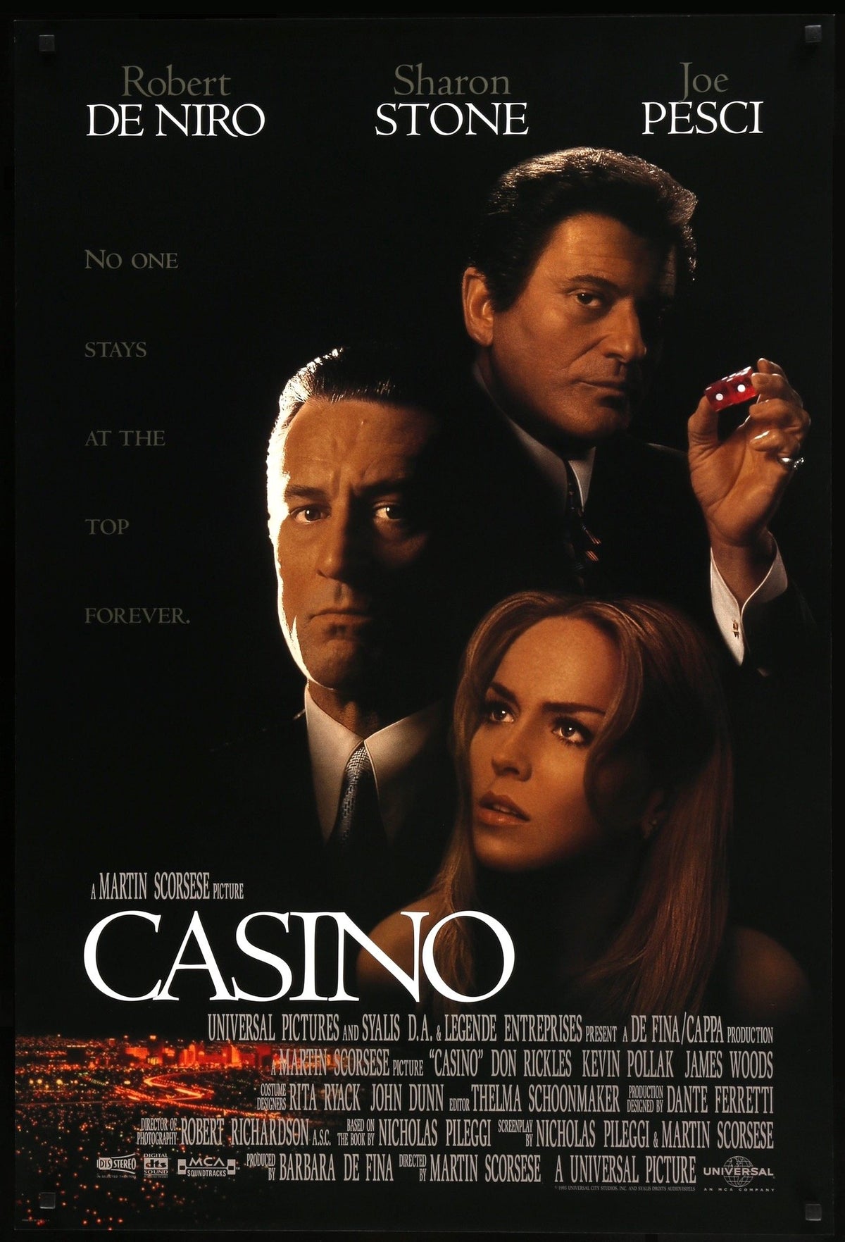 Casino (1995) original movie poster for sale at Original Film Art - Vintage Movie Posters