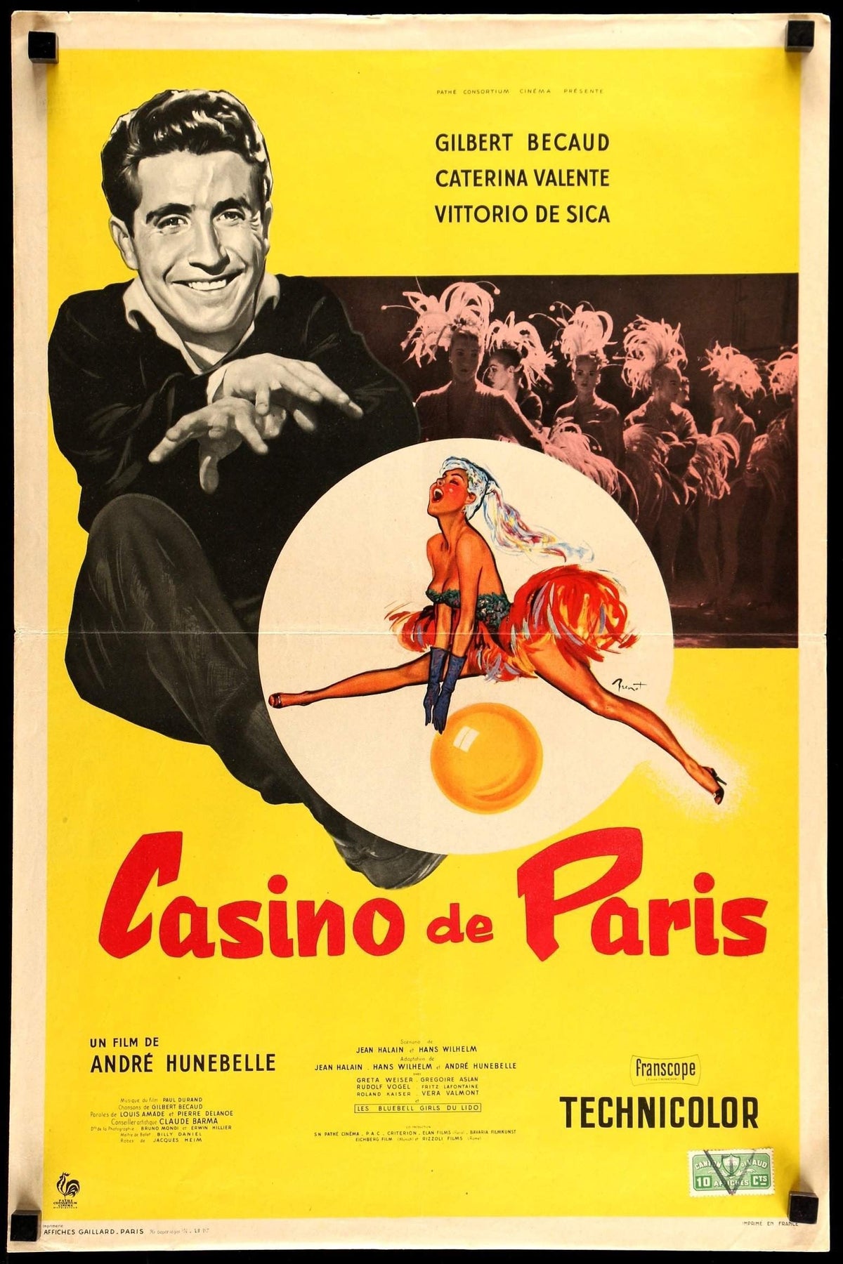 Casino De Paris (1957) original movie poster for sale at Original Film Art - Vintage Movie Posters
