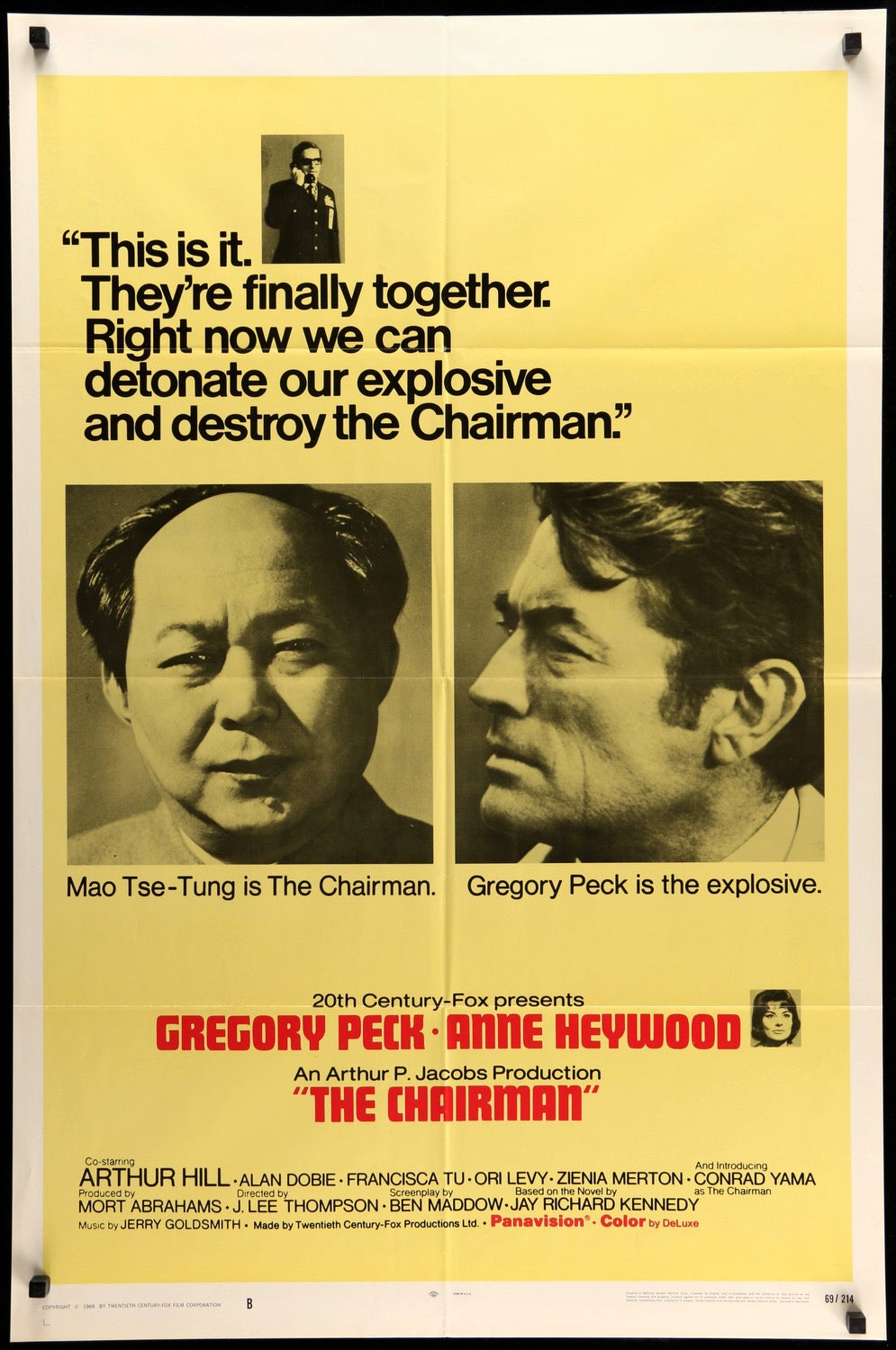 Chairman (1969) original movie poster for sale at Original Film Art