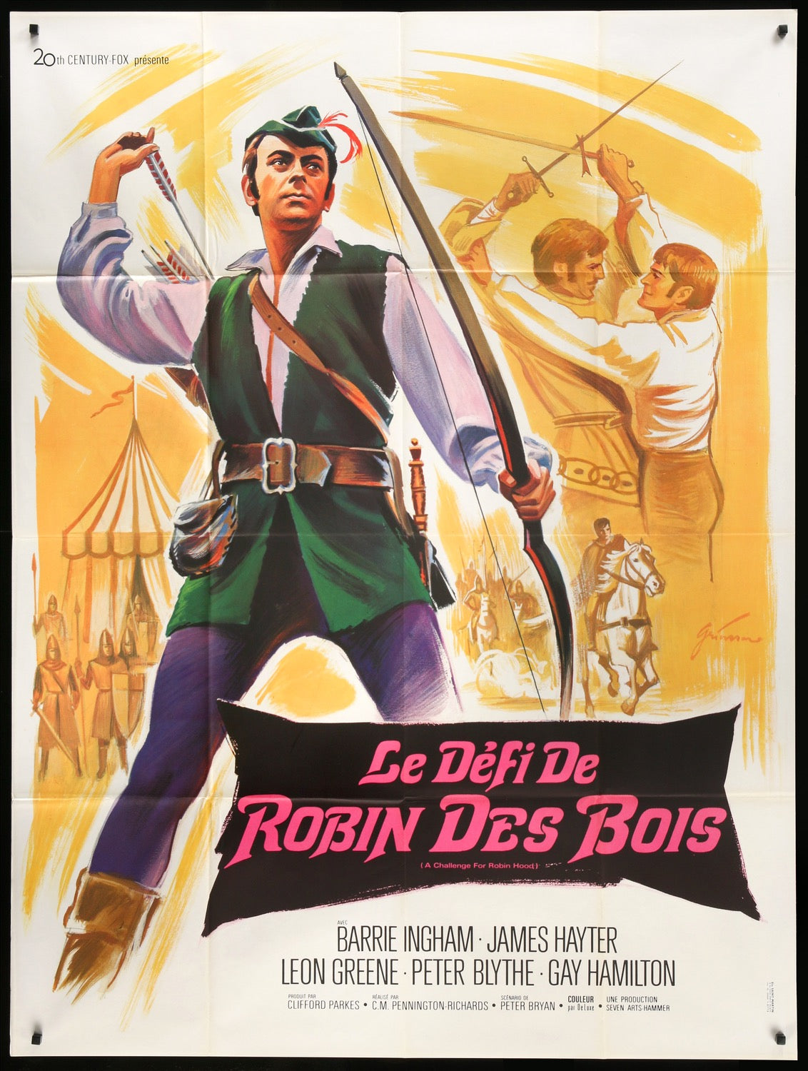Challenge for Robin Hood (1967) original movie poster for sale at Original Film Art