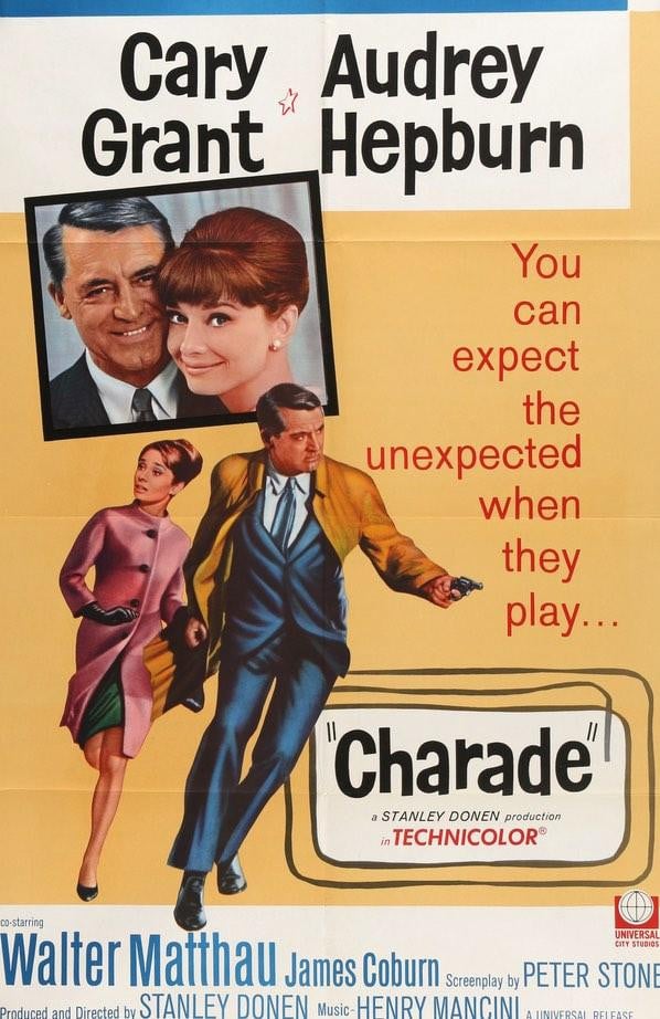 Charade (1963) original movie poster for sale at Original Film Art - Vintage Movie Posters