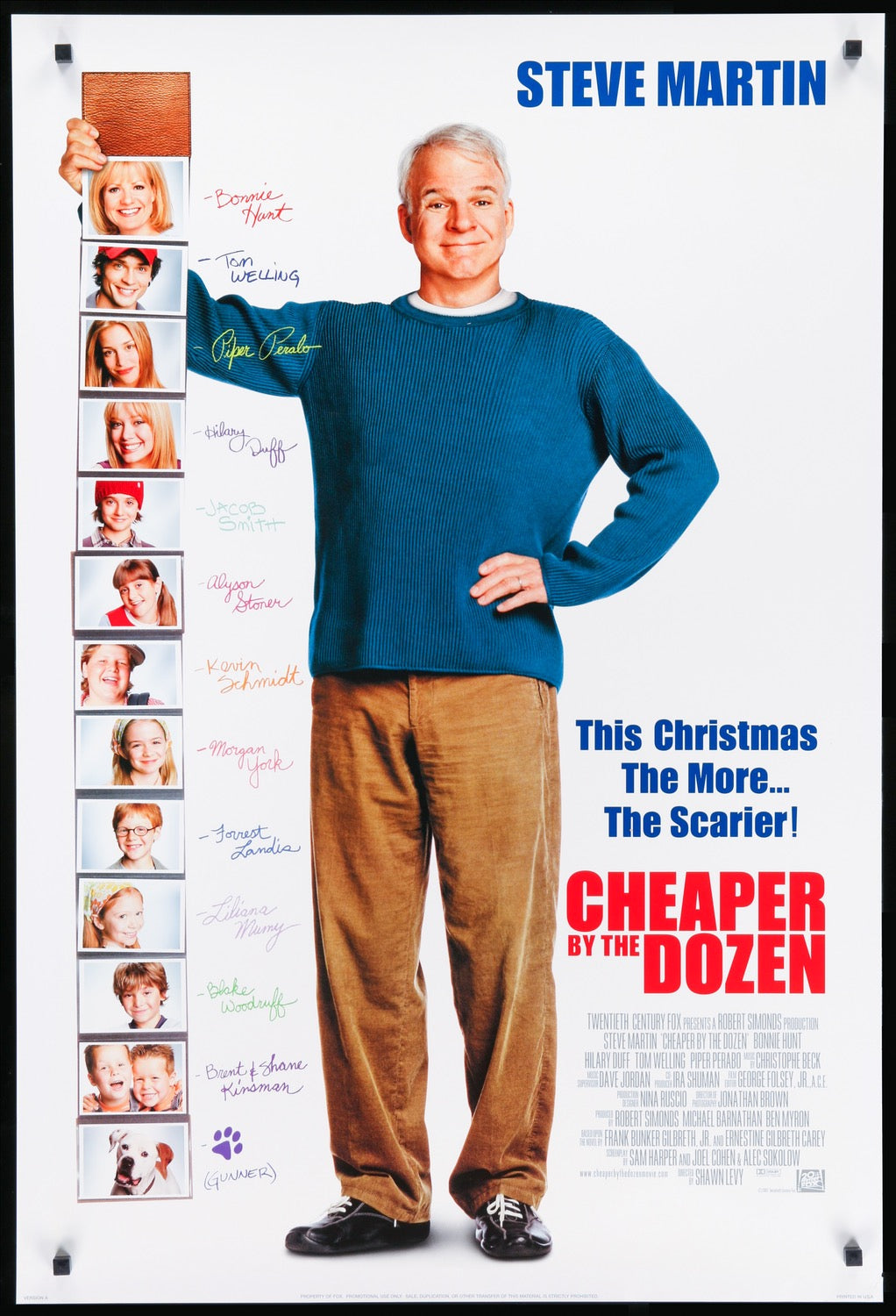 Cheaper by the Dozen (2003) original movie poster for sale at Original Film Art - Vintage Movie Posters