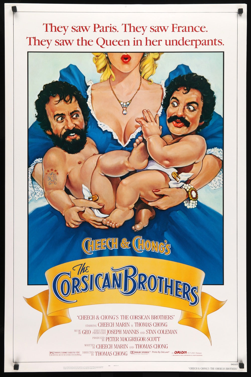 Cheech and Chong&#39;s The Corsican Brothers (1984) original movie poster for sale at Original Film Art