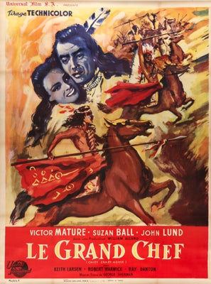 Chief Crazy Horse (1955) original movie poster for sale at Original Film Art