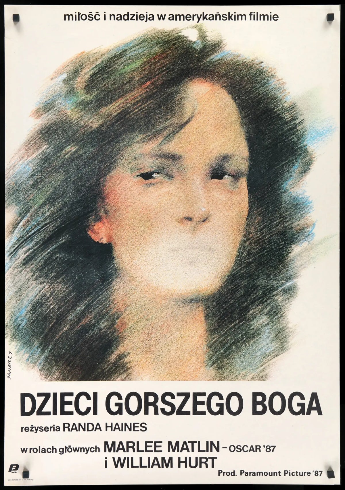 Children of a Lesser God (1986) original movie poster for sale at Original Film Art - Vintage Movie Posters