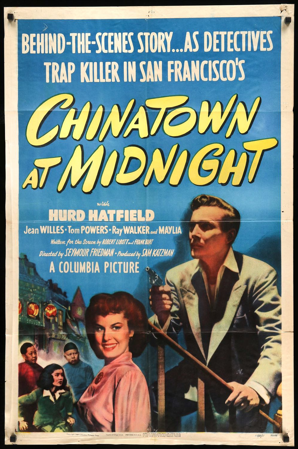 Chinatown at Midnight (1950) original movie poster for sale at Original Film Art