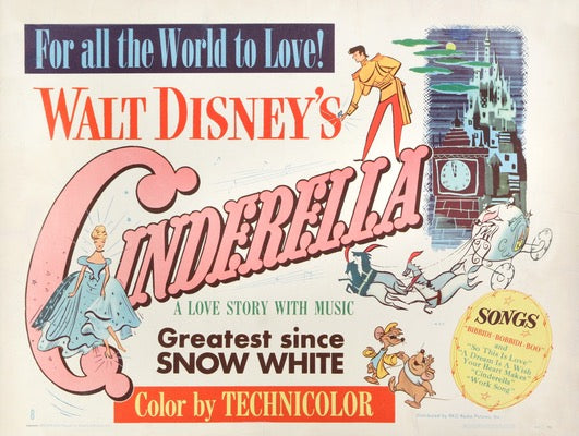 Cinderella (1950) original movie poster for sale at Original Film Art