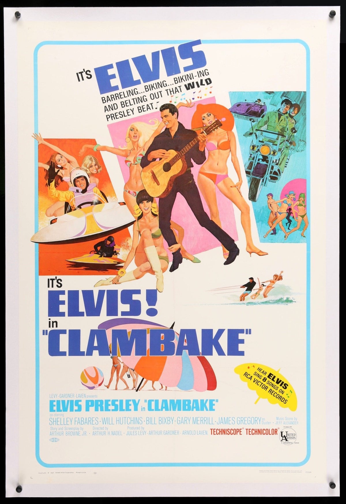 Clambake (1967) original movie poster for sale at Original Film Art