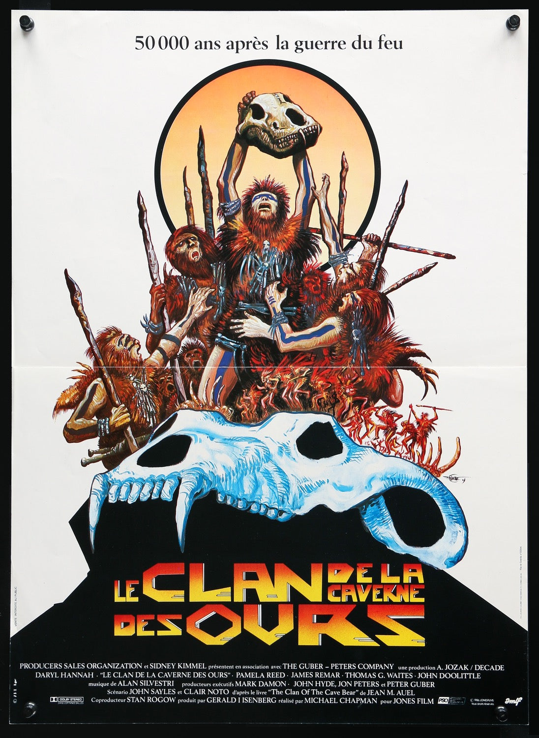 Clan of the Cave Bear (1986) original movie poster for sale at Original Film Art - Vintage Movie Posters