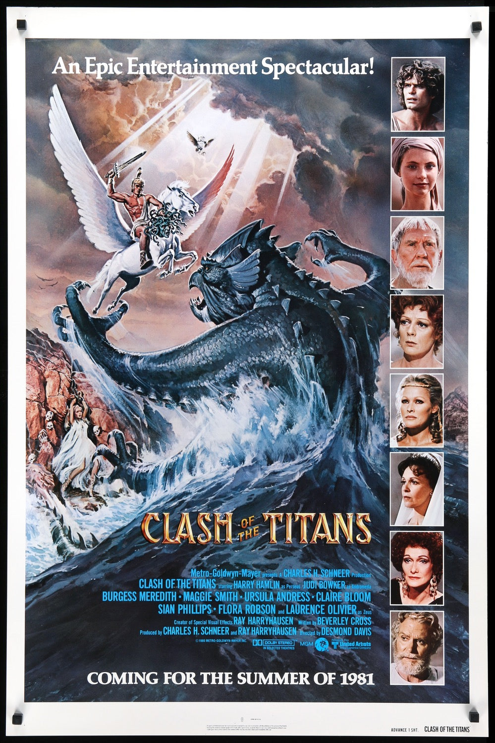 Clash of the Titans (1981) original movie poster for sale at Original Film Art - Vintage Movie Posters