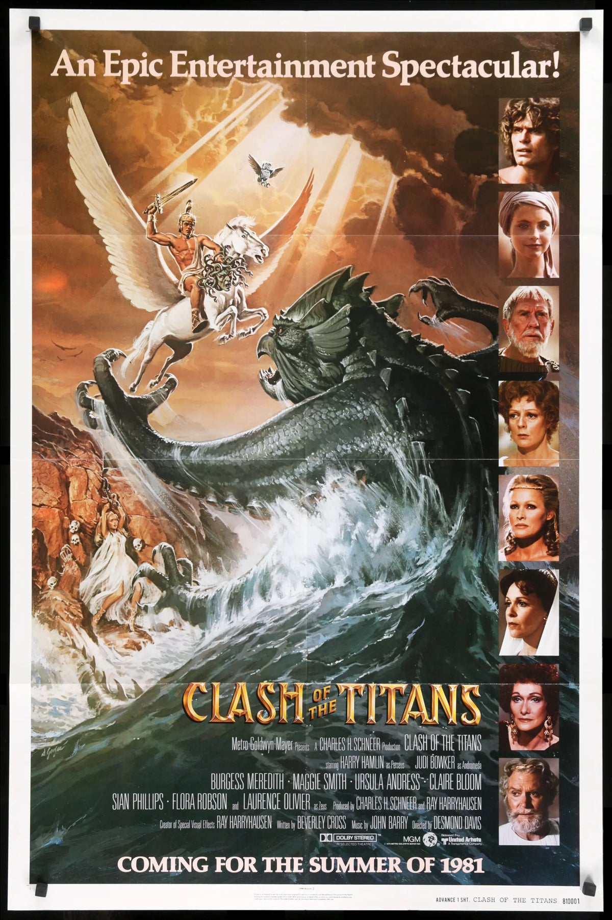 Clash of the Titans (1981) original movie poster for sale at Original Film Art - Vintage Movie Posters