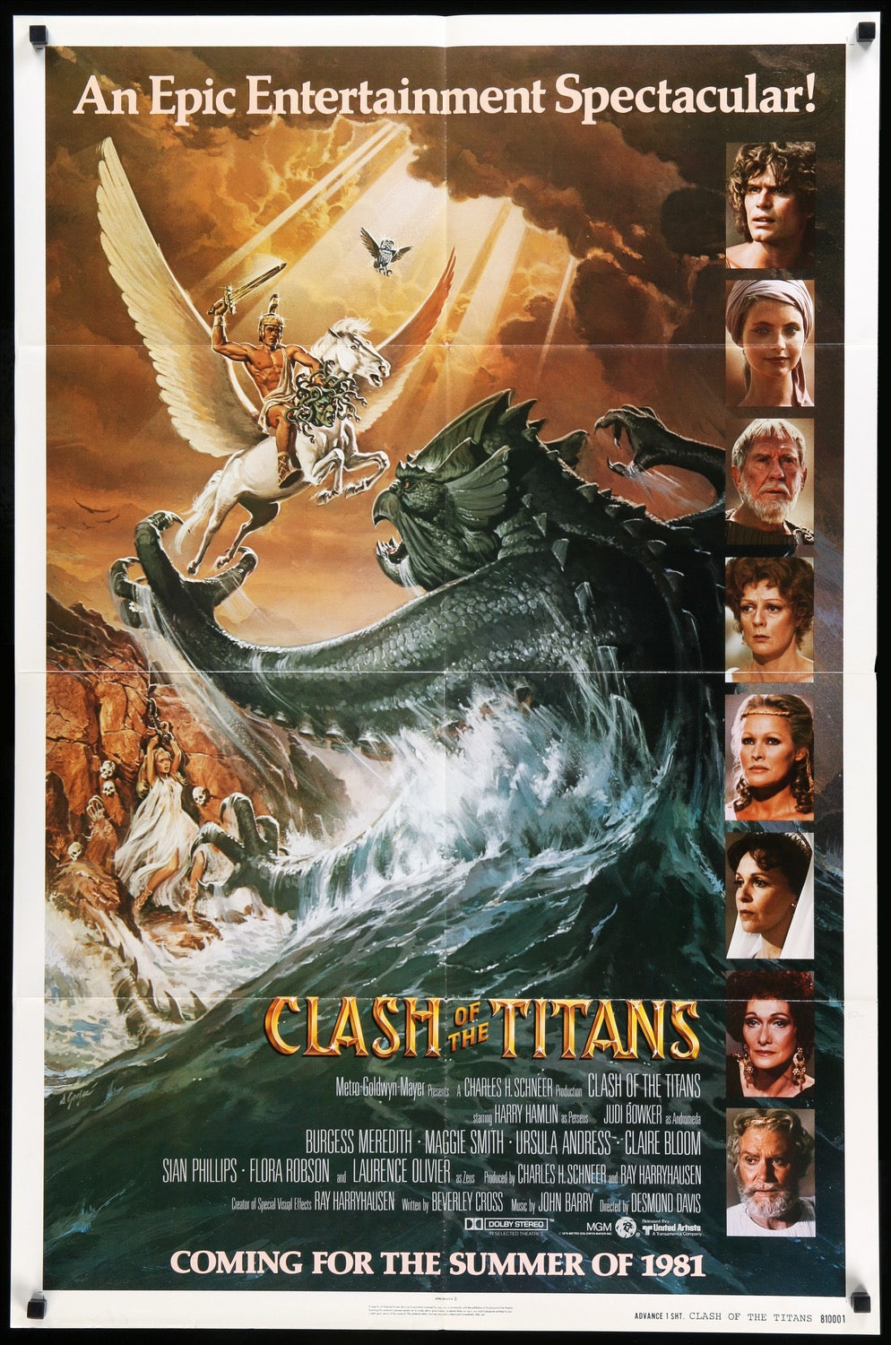 Clash of the Titans (1981) original movie poster for sale at Original Film Art - Vintage Movie Posters
