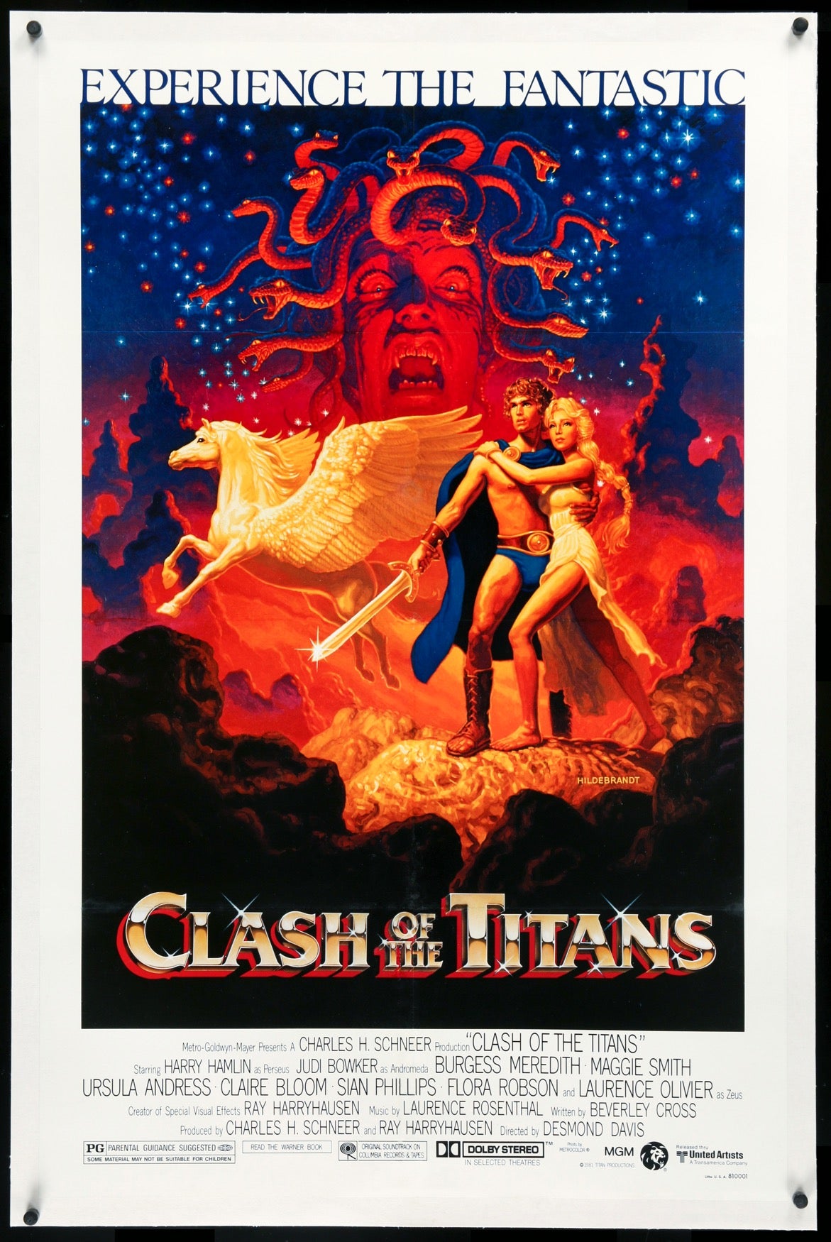 Original Clash Of The Titans (1981) movie poster in C8 condition for $300.00