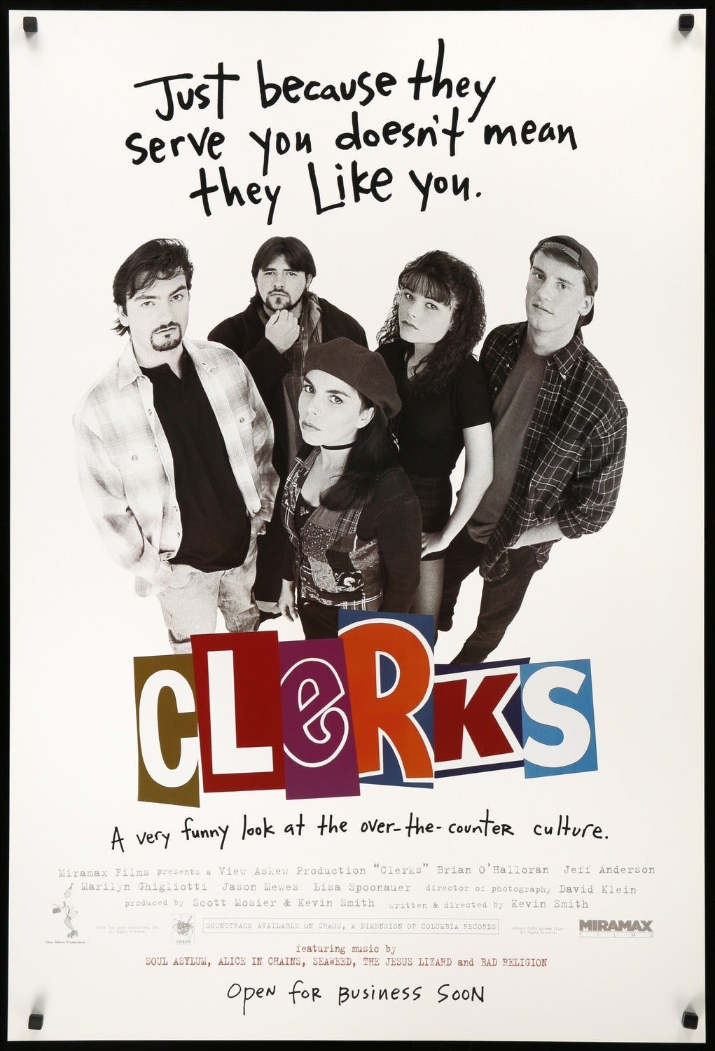 Clerks (1994) original movie poster for sale at Original Film Art - Vintage Movie Posters