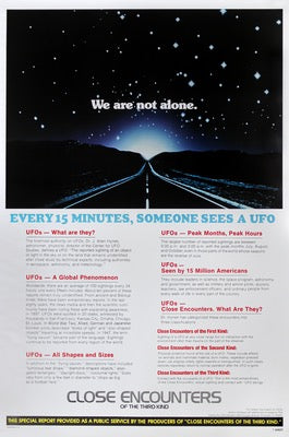 Close Encounters of the Third Kind (1977) original movie poster for sale at Original Film Art - Vintage Movie Posters