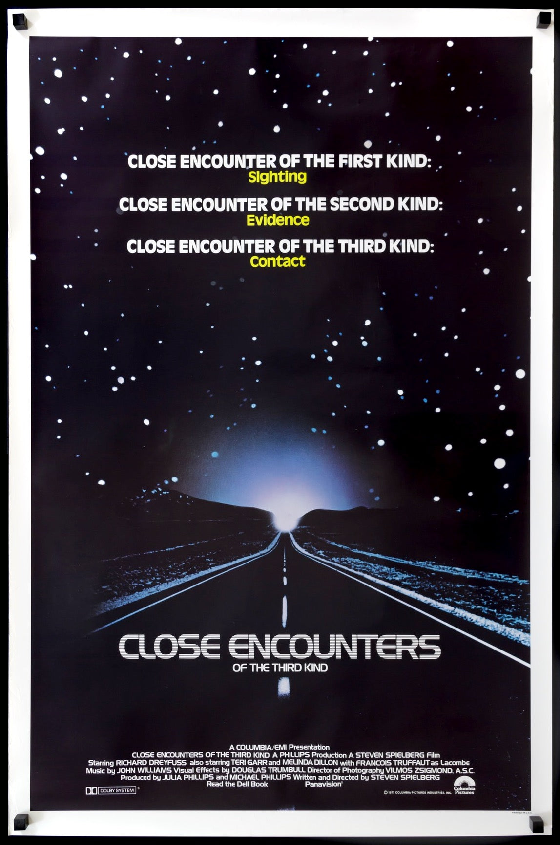 Close Encounters of the Third Kind (1977) original movie poster for sale at Original Film Art - Vintage Movie Posters