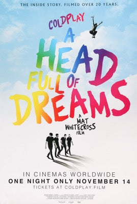 Coldplay: A Head Full of Dreams (2018) original movie poster for sale at Original Film Art - Vintage Movie Posters