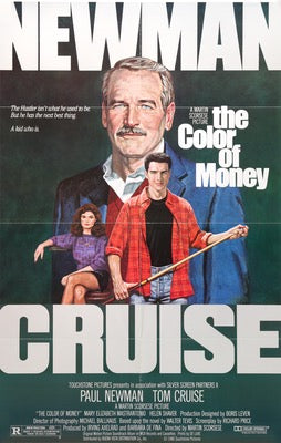 Color of Money (1986) original movie poster for sale at Original Film Art - Vintage Movie Posters