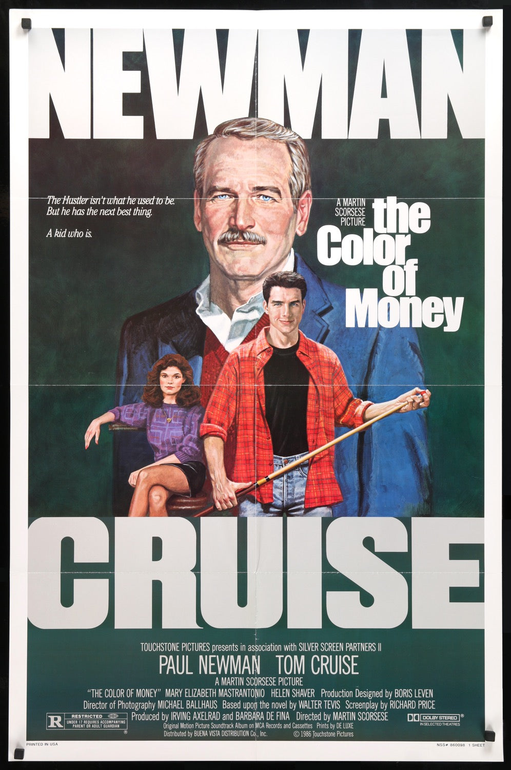 Color of Money (1986) original movie poster for sale at Original Film Art