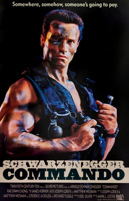 Commando (1985) original movie poster for sale at Original Film Art