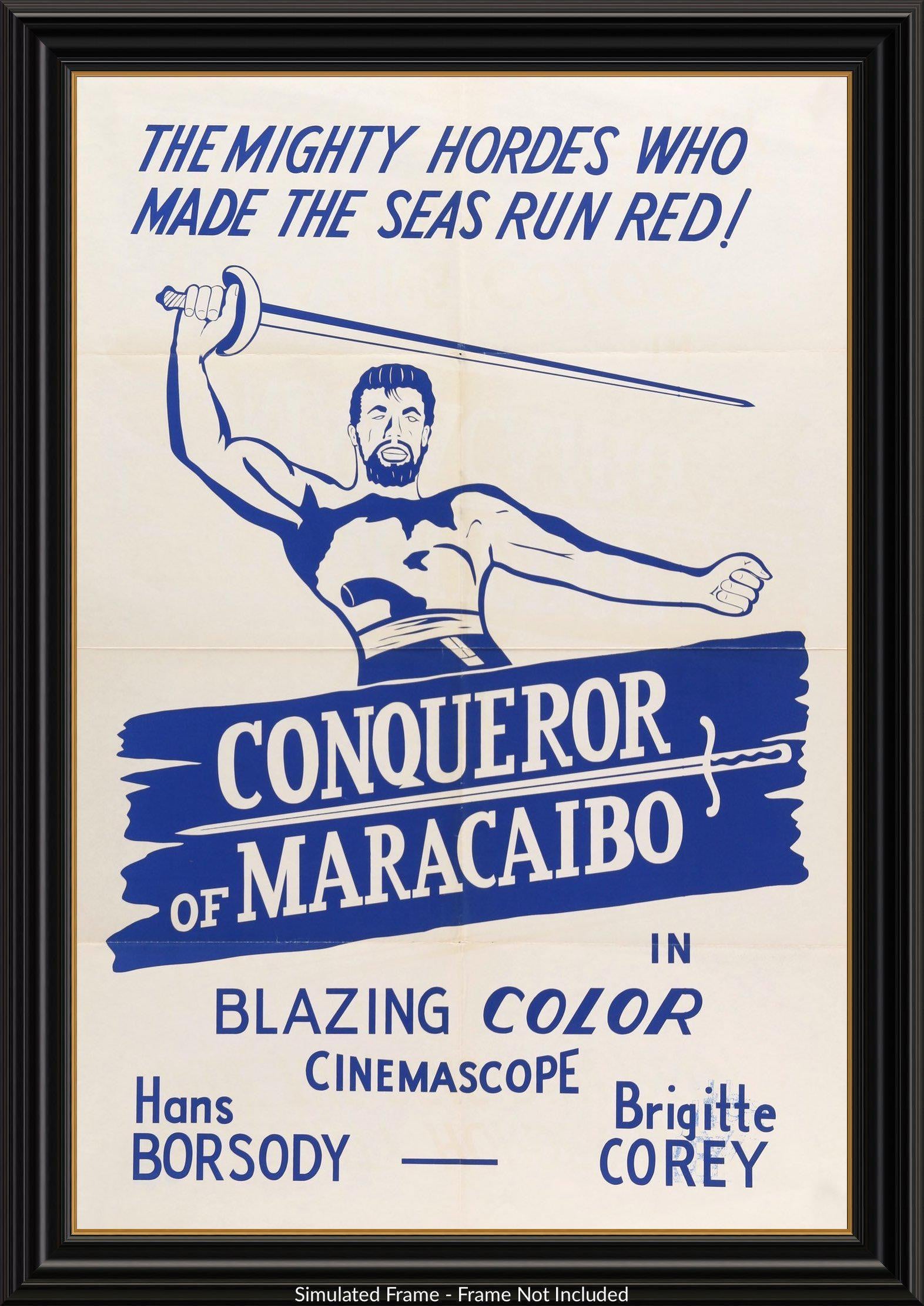 Conqueror of Maracaibo (1961) original movie poster for sale at Original Film Art