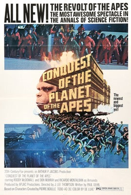 Conquest of the Planet of the Apes (1972) original movie poster for sale at Original Film Art