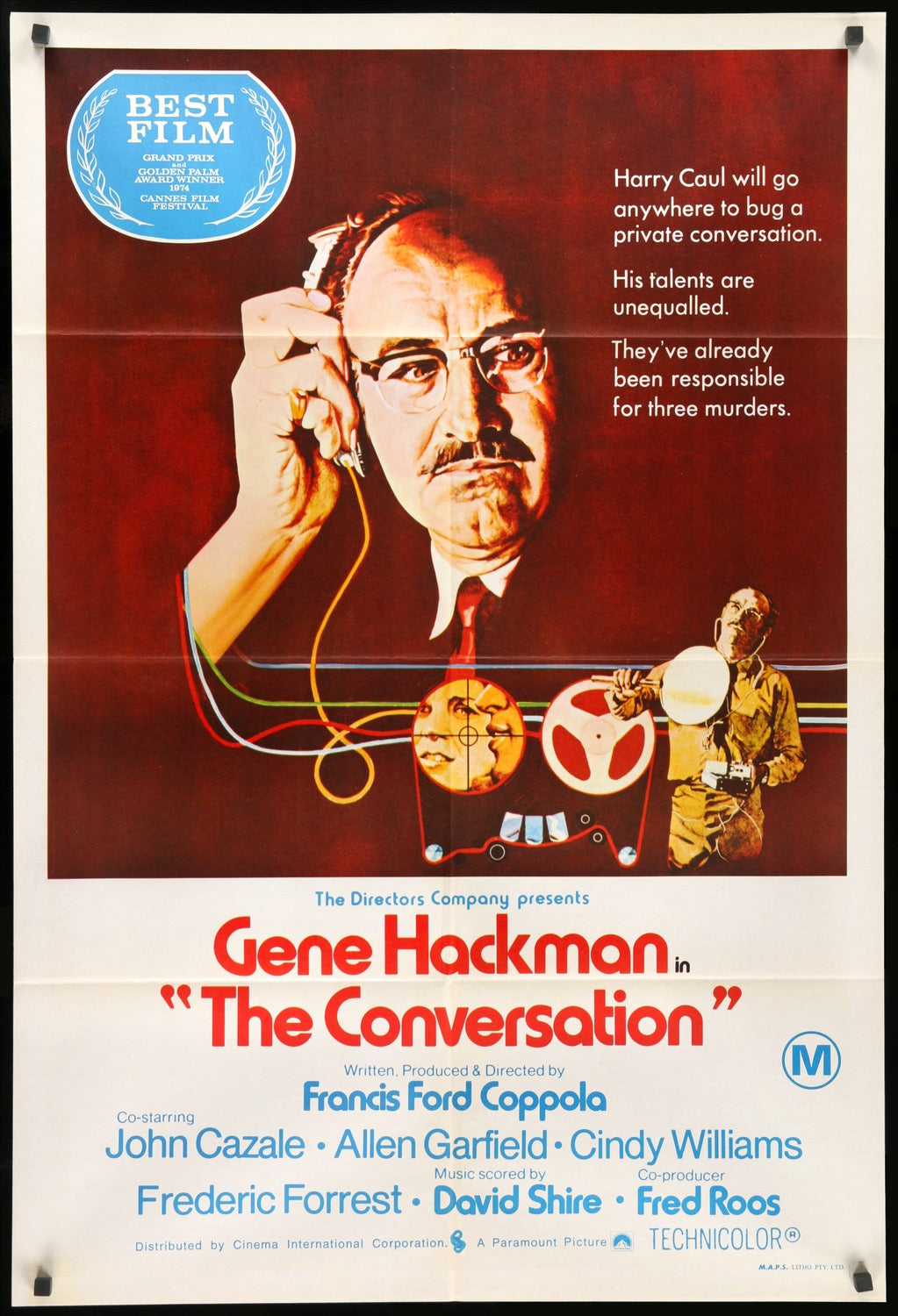 Conversation (1974) original movie poster for sale at Original Film Art - Vintage Movie Posters
