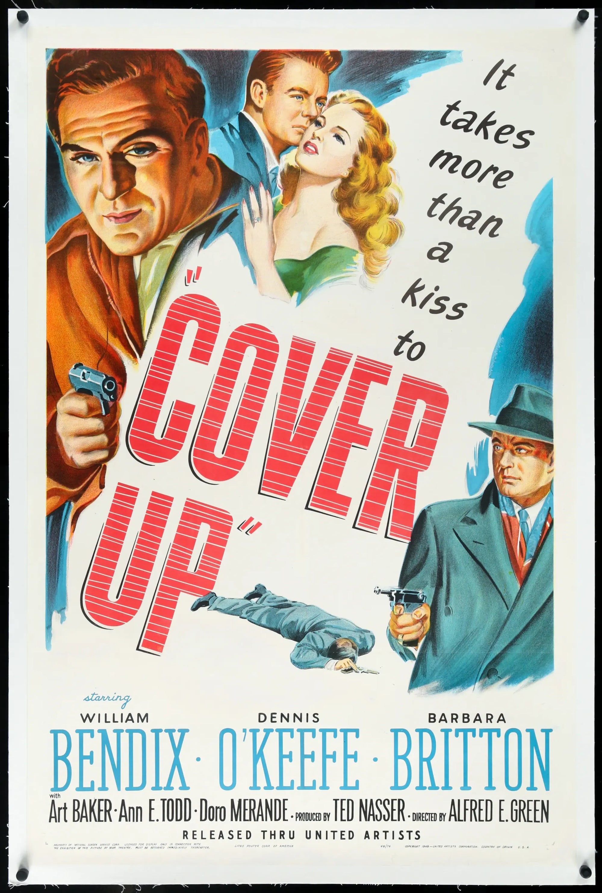 Cover Up (1949) original movie poster for sale at Original Film Art