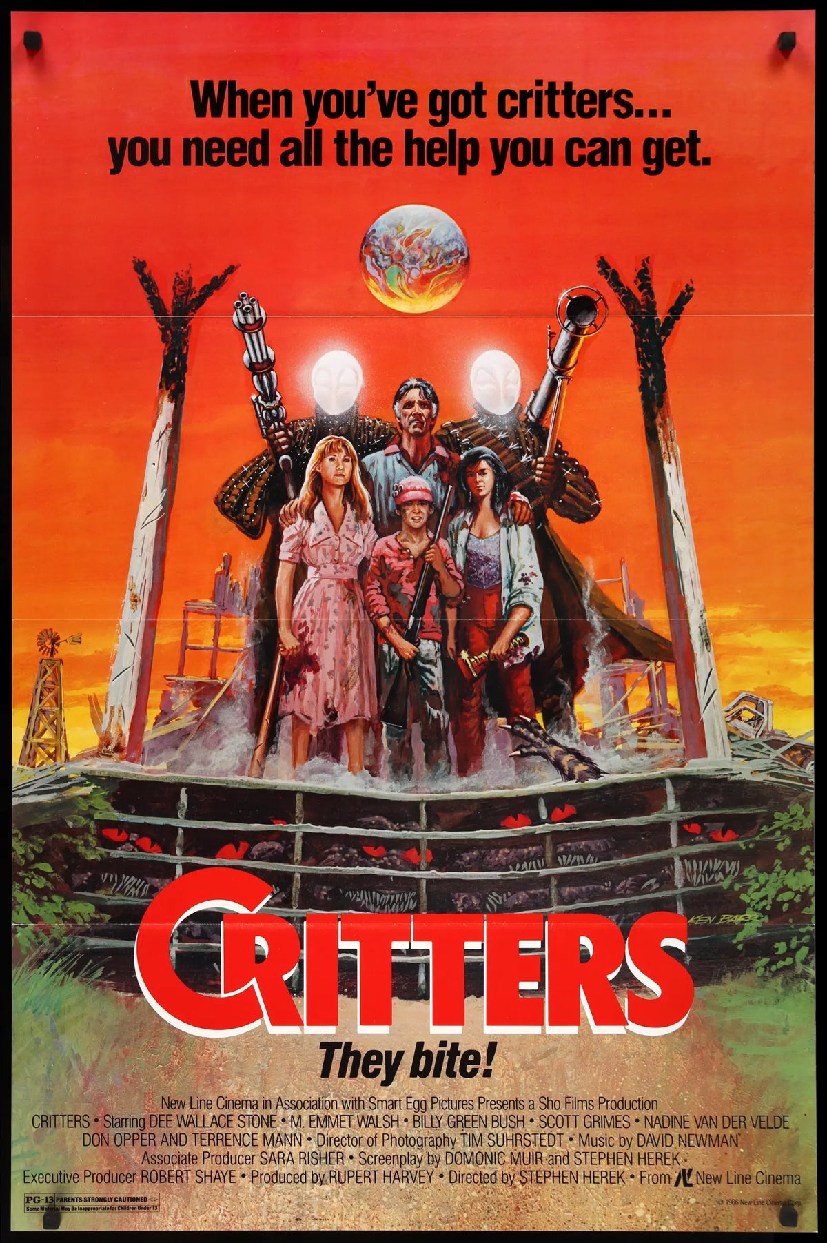 Critters (1986) original movie poster for sale at Original Film Art - Vintage Movie Posters