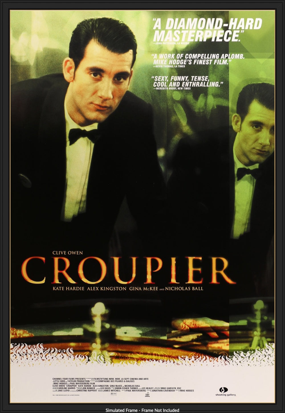 Croupier (1998) Original One Sheet Movie Poster Original Film Art
