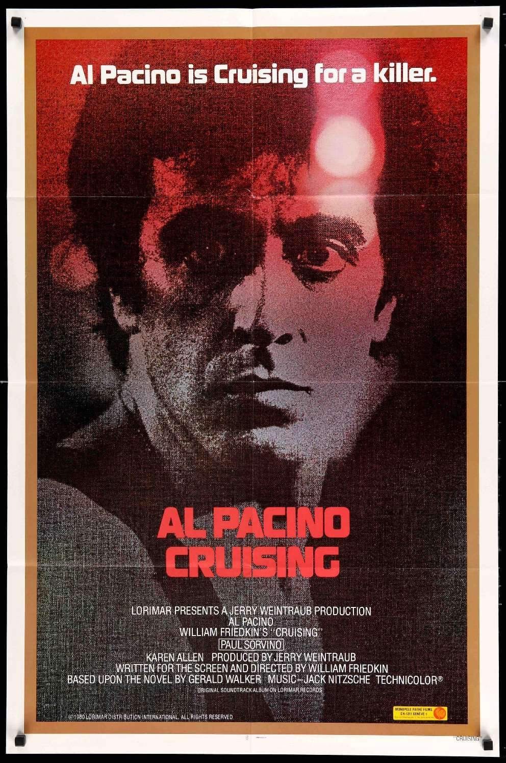 Cruising (1980) original movie poster for sale at Original Film Art