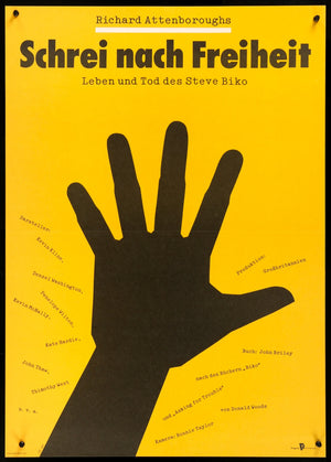 Cry Freedom (1987) original movie poster for sale at Original Film Art